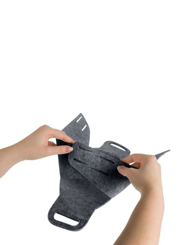 Wenko Felt basket Mod. Nina S dark grey, set of 2