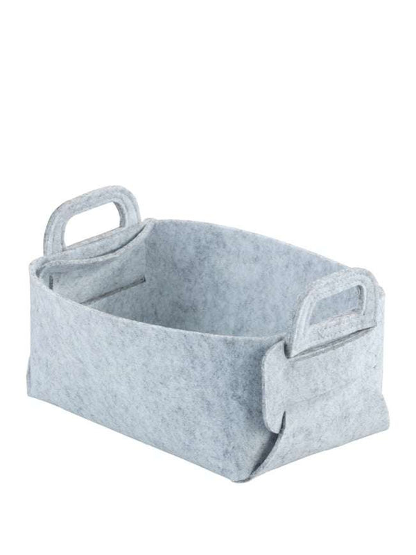 Wenko Felt basket Mod. Nina S light grey, set of 2
