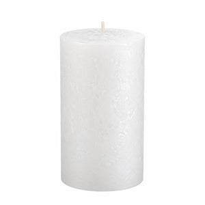 Wenzel Safe Candle Rustic Pillar Candles – Set of 4 – 15 × 7 cm