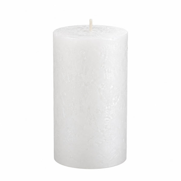Wenzel Safe Candle Rustic Pillar Candles – Set of 4 – 15 × 7 cm