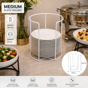LUSINI Plate Holder / Buffet Plate Dispenser – Available in 3 Sizes