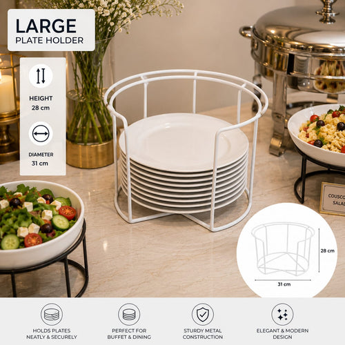 LUSINI Plate Holder / Buffet Plate Dispenser – Available in 3 Sizes