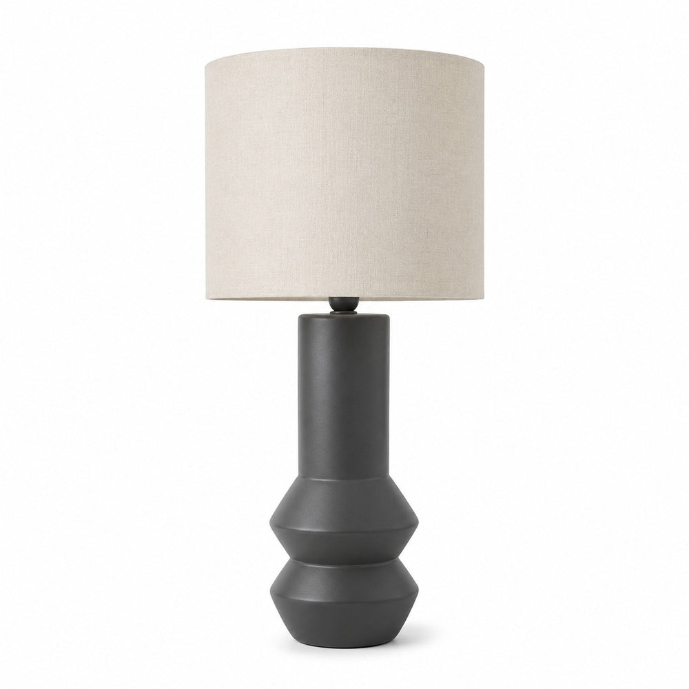 Nino Modern Ceramic Table Lamp with Fabric Shade