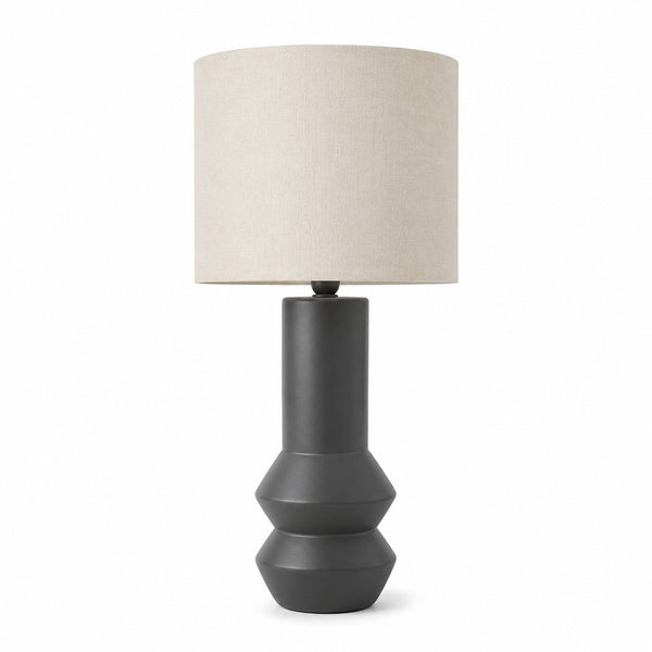 Nino Modern Ceramic Table Lamp with Fabric Shade