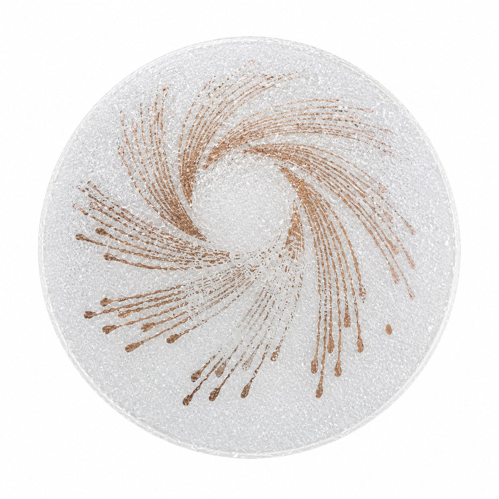 Nino Monza Decorative Glass Flush Ceiling Light