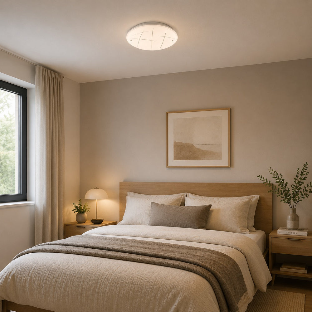 Nino Motiva Round Flush Mount Ceiling Light