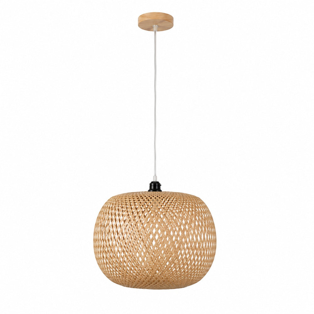 Woven Bamboo Hanging Ceiling Lamp