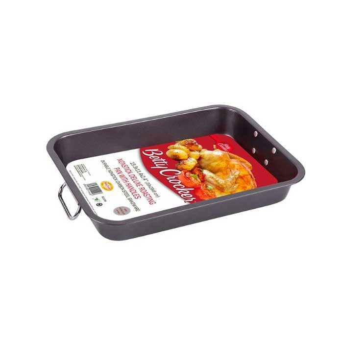 Betty Crocker Non-Stick Deluxe Roasting Pan With Handles 39cm