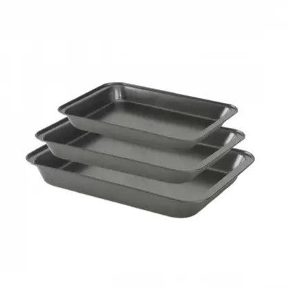 Betty Crocker Non-Stick Roasting Pan Set Of 3 Pieces 28.5/31.5/34.5cm