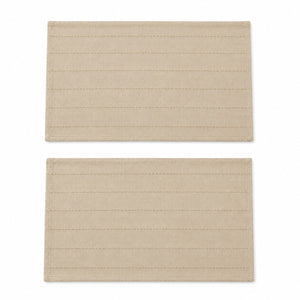 Set of 2 Beige Woven Placemats
