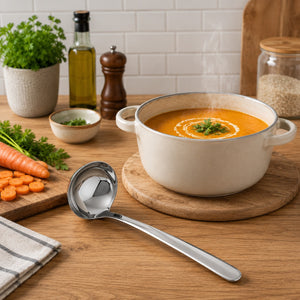 RoyalVKB Stainless Steel Soup Ladle – 28 cm