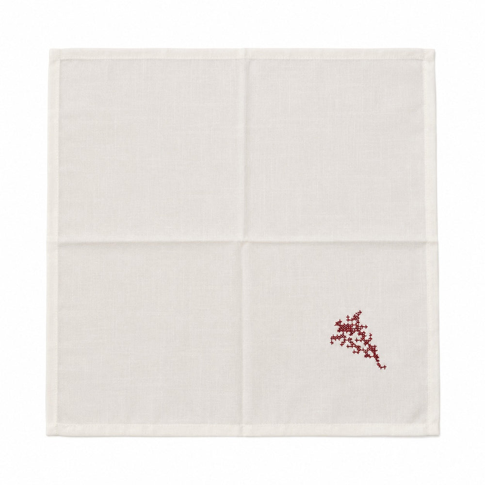 Erwin Müller Festive Embroidered Table Napkin - Set of 6 Pieces