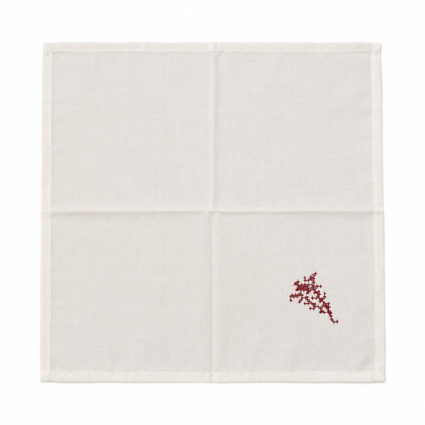 Erwin Müller Festive Embroidered Table Napkin - Set of 6 Pieces