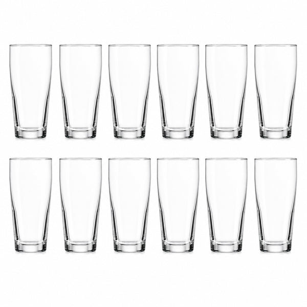 Van Well 0.2L Calibrated Glass Set of 12 – Transparent Tumbler Drinkware