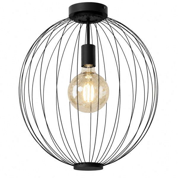 Nino Aurora Black Wire Ceiling Light – Ø40 cm