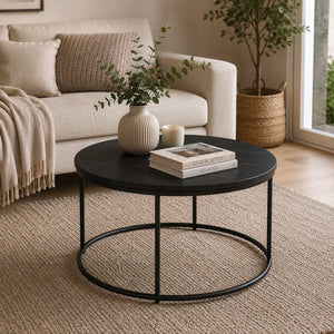 Round Marble Coffee Table by Stella (Balck or White)