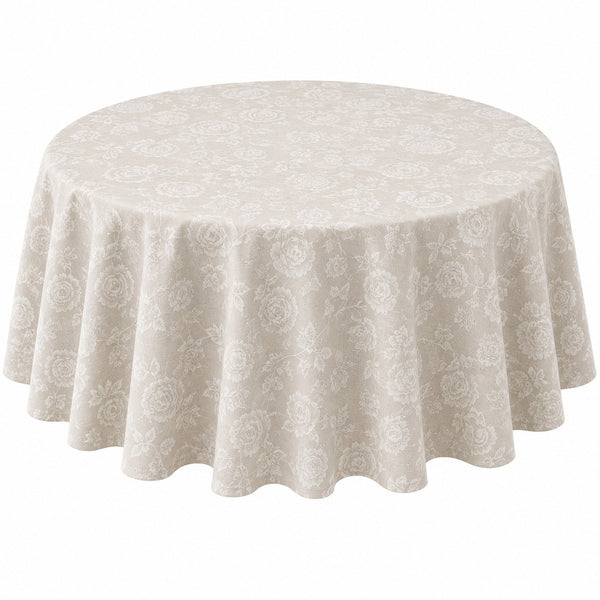 Migros Easy Pearl Round Floral Table Cover
