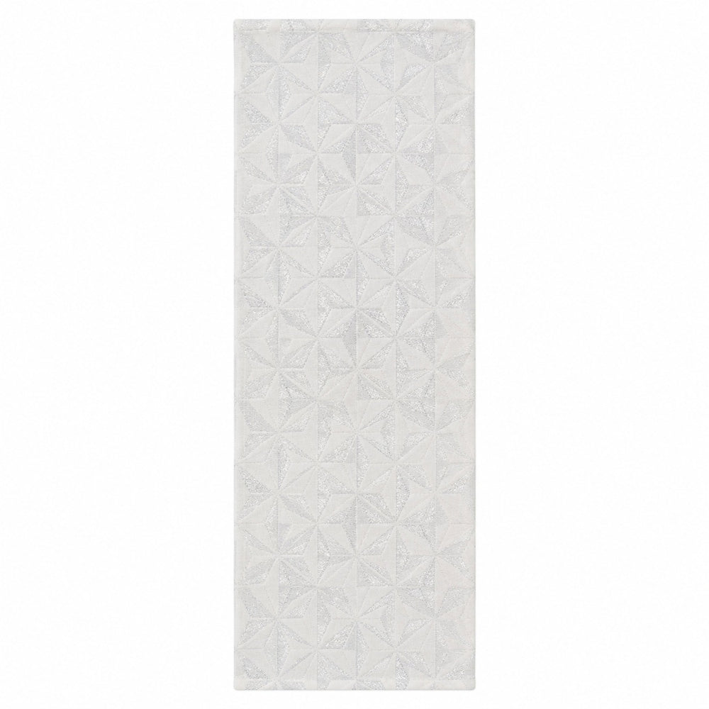 Migros White & Silver Table Runner