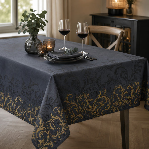 Duni Grace Black Dunicel Table Cover