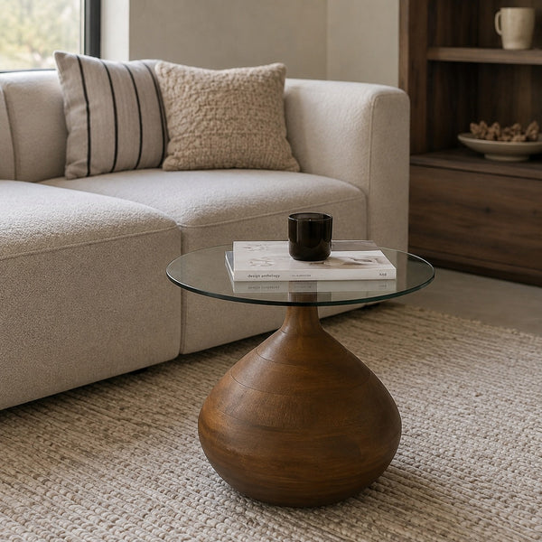 By-Boo Bond Brown Modern Classic Side Table