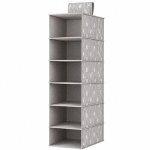Voila Space Saver 6-Compartment Hanging Wardrobe Organizer