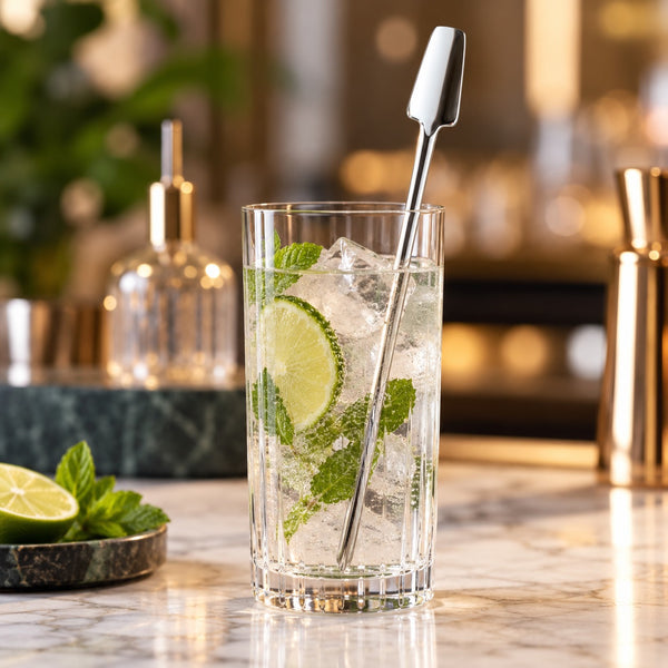 VEGA Cocktail Stirrer Set of 3 – 18/10 Stainless Steel – 20 cm – Made in Germany