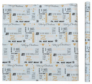 Noël Christmas Gift Wrapping Paper – 3 m × 70 cm – 12 Designs