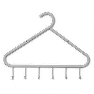 Ariane Metal Wall-Mounted Rack with 6 Hooks – Multiple Colors