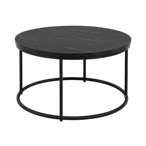 Round Marble Coffee Table by Stella (Balck or White)