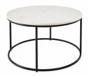Round Marble Coffee Table by Stella (Balck or White)