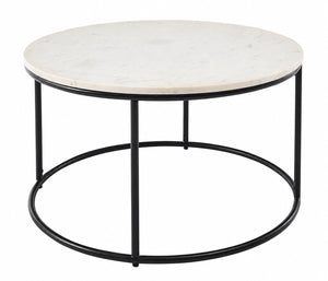 Round Marble Coffee Table by Stella (Balck or White)