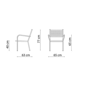 Alice two-Seater outdoor sofa- Powder Coating