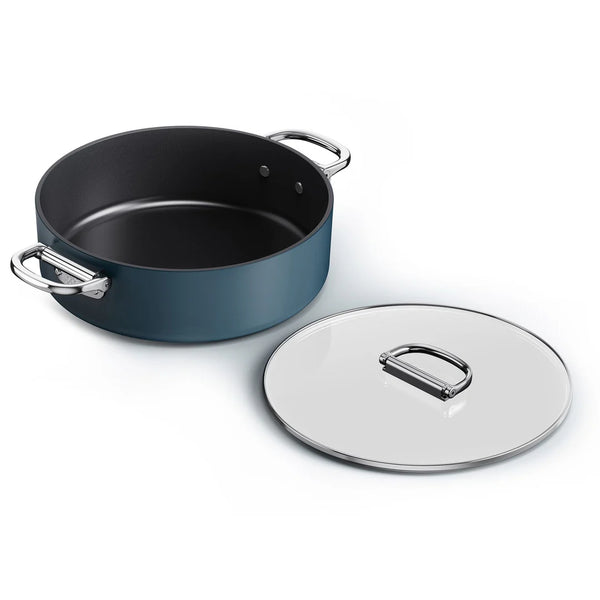 Joseph Joseph Midnight Blue Shallow Non-Stick Casserole with Lid