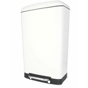 WENKO 30L Soft-Close Pedal Bin – in Silver or White