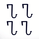 Over-the-Door Clothes Hanger Hooks – Set of 2 in Black or Grey