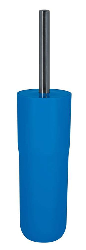 Spirella Toilet Brush & Holder – Blue & White Acrylic Bathroom Set