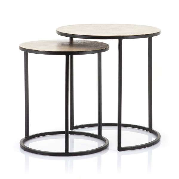 Setto Side Table Brass Gold - set of 2-piece by By-Boo