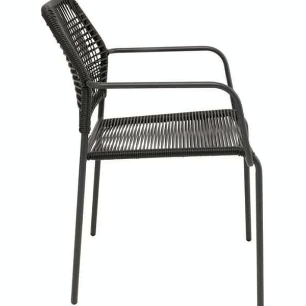 Kare Design Modern Rope Outdoor Armchair Chair - in Olive Green or Black