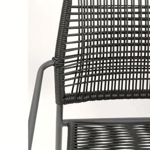 Kare Design Modern Rope Outdoor Armchair Chair - in Olive Green or Black