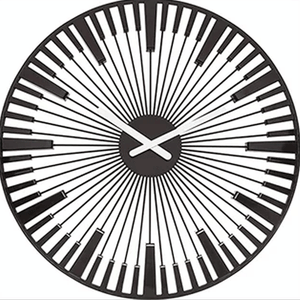 Koziol PIANO Wall Clock 45cm – 3D Sunburst Design