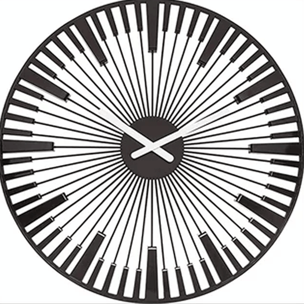 Koziol PIANO Wall Clock 45cm – 3D Sunburst Design