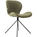 OMG Dining Chair with Black Metal Legs – Modern Upholstered Accent Chair for Dining Room &amp; Office