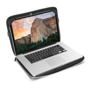 Vivanco Tuscon Laptop Sleeve 15" Black – PU Case with Velvet Interior