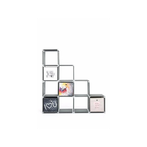 Cube Modular Rack Modular Cube Storage Shelf System (10 racks)-by QuickTec-Germany
