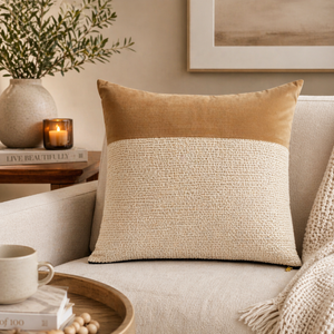 By-Boo Net Pillow – Gold / Off-White