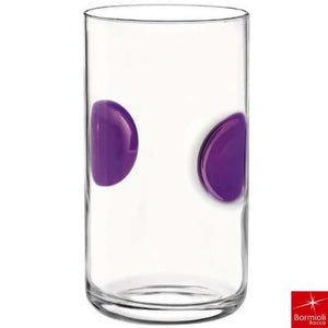 Bormioli Rocco Giove Glass with Colorful Circles - Set of 6