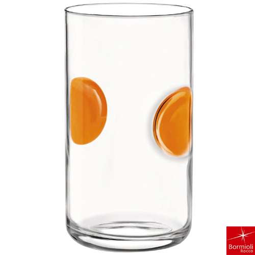 Bormioli Rocco Giove Glass with Colorful Circles - Set of 6