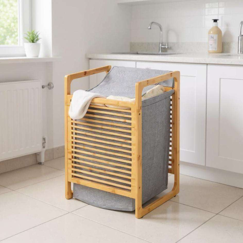 Wenko Bamboo Laundry Bag