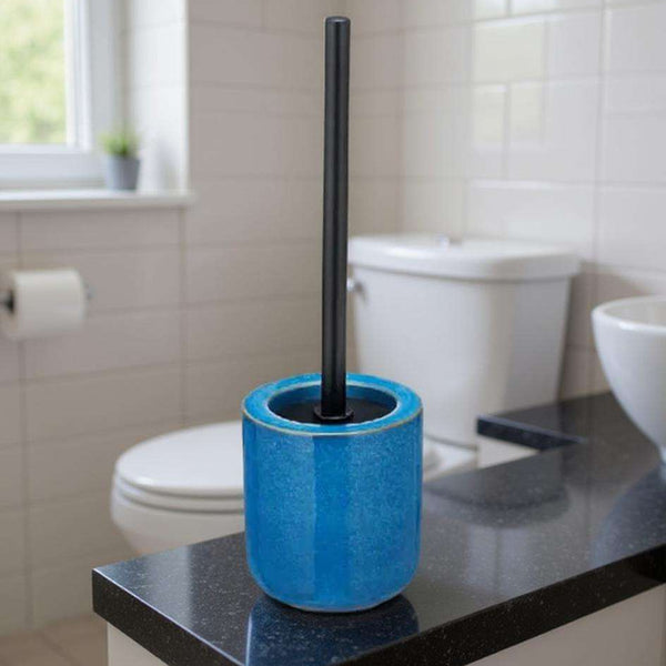 Wenko Varzi Ceramic Blue Toilet Brush