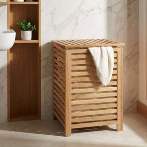 Wenko Norway Solid Walnut Laundry Chest